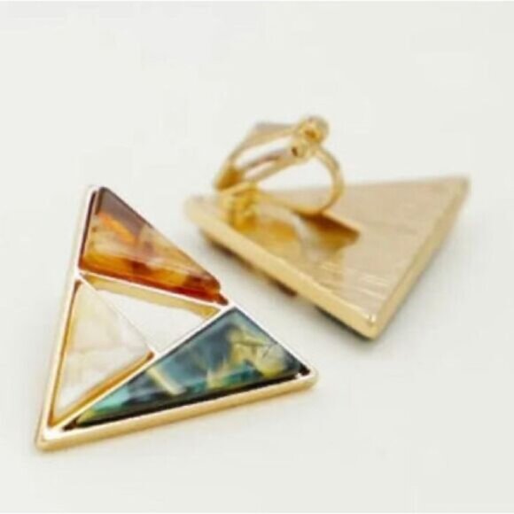 Boho clip on earrings N721 - Picture 2 of 6